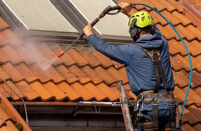 Démoussage et hydrofuge de toiture à Goumois